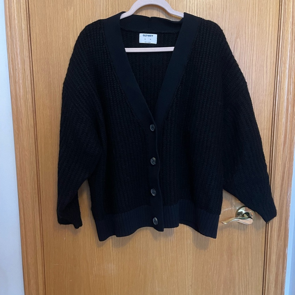 Old Navy Black Women's Cardigan Sweater